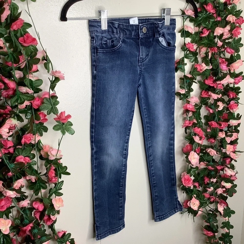Gymboree Blue Casual Skinny Jeans Girls 5 Walking Comfort Denim